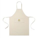 Buy Custom AWARE(TM) Recycled Cotton Bib Front Apron With Pocket