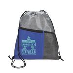 Buy Custom Printed Good Value(TM) Heathered RPET Drawstring Backpack