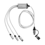 Buy Laser Engraved 3-in-1 Charging Cable with Dual Input