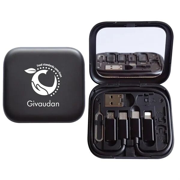 Main Product Image for Custm Printed USB C to C Charging Cable Adapter Kit with Mirror