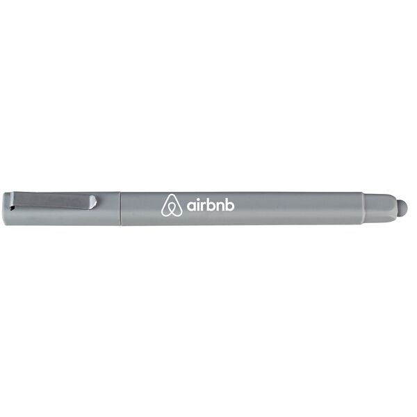 Main Product Image for Custom Printed Cubic Soft Rubberized Touch Square Stylus Pen