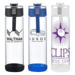 Buy Branded Hector Push-Button Glass Bottle w/ Silicone Strap 22 Oz