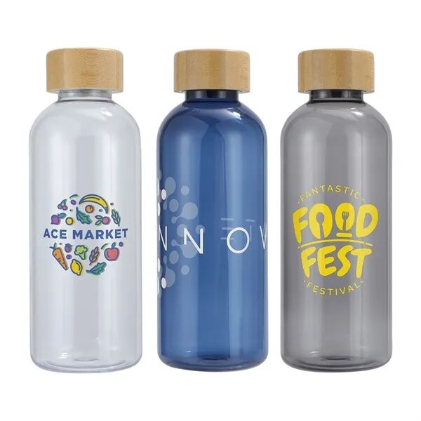 Main Product Image for Custom Logo Vida RPET Reusable Sports Bottle w/ Bamboo Lid