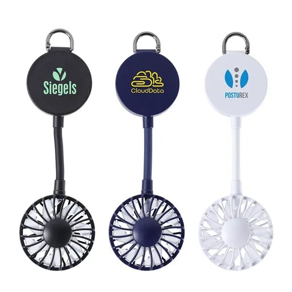 Main Product Image for Custom Logo Cool Clip Rechargeable Portable Fan with Magnet Base