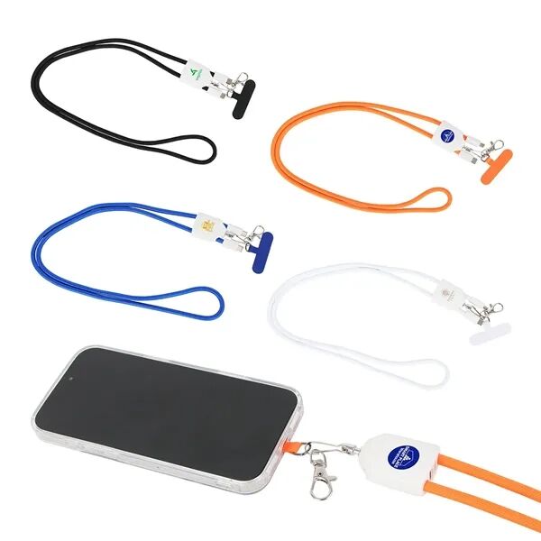 Main Product Image for Custom Printed Flash 4-in-1 60W Charging Cable Phone Lanyard