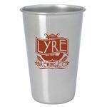 Buy Custom Printed Stainless Pint Glass 16 Oz