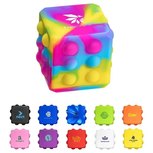 Main Product Image for Custom Printed Push Pop Cube