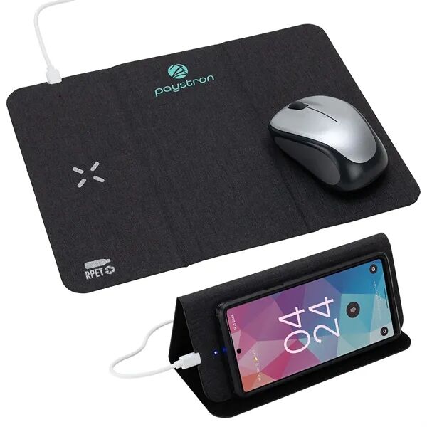 Main Product Image for Custom Acadia RPET Mouse Pad with 15W Wireless Charger