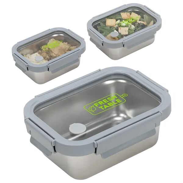 Main Product Image for Custom Heat N Eat Microwaveable Stainless Steel Lunch Box 