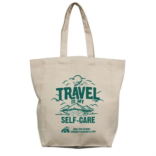 Main Product Image for Custom Printed Day Trip Cotton Tote Natural 10 oz