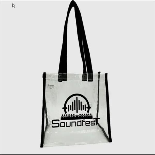 Main Product Image for Custom Printed Clear Tote