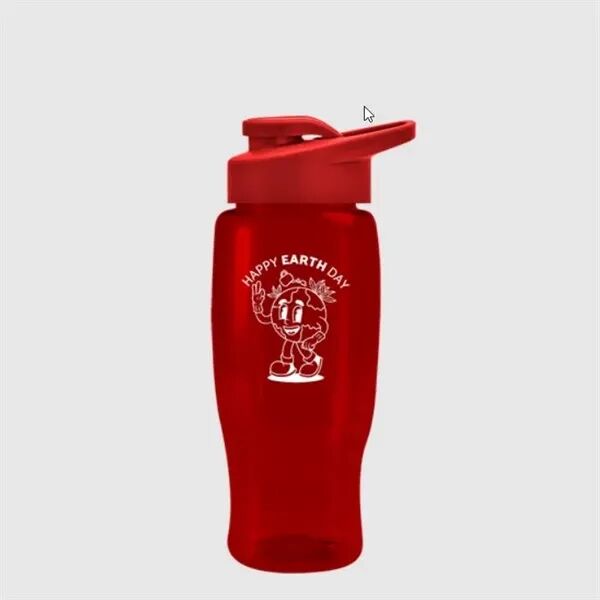 Main Product Image for Custom Printed UpCycle Poly-Pure Transparent Bottle 27oz