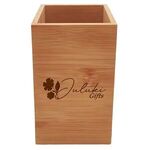 Buy Laser Engraved Bamboo Box and Utensil Holder