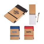 Buy Custom Printed Kraft Jotter with Pen