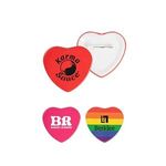 Buy Custom Printed 2" Heart Button