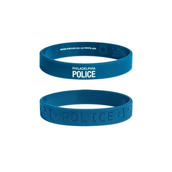 Main Product Image for Custom Printed Police Safety Silicone Bracelet