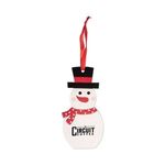 Buy Custom Printed Wooden Snowman Ornament