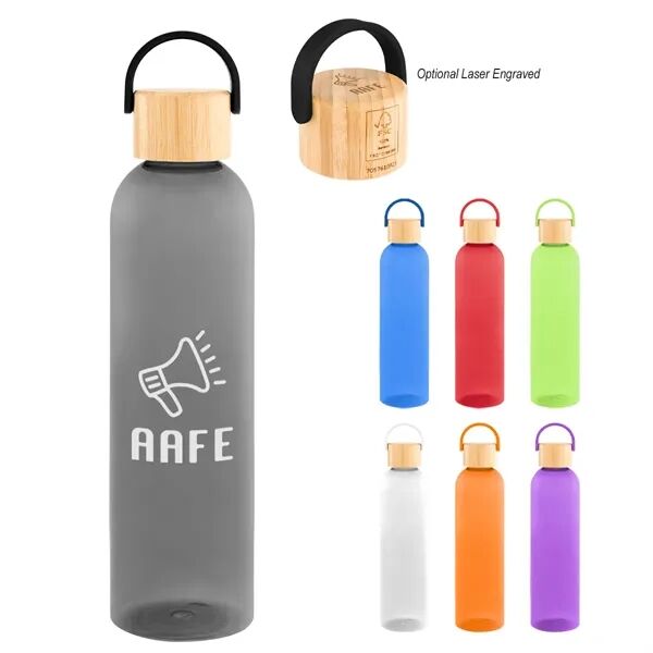 Main Product Image for Custom Jeffrey rPET Bottle With Bamboo Lid And Easy Carry 32 Oz.