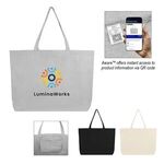 Buy Custom Aware(TM) Recycled Cotton Shopper Tote Bag 9 Oz.