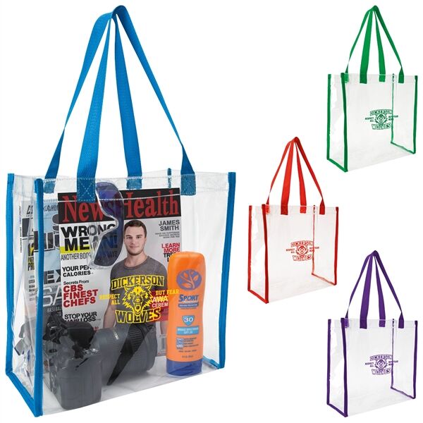 Main Product Image for Custom Printed Clear Stadium Tote