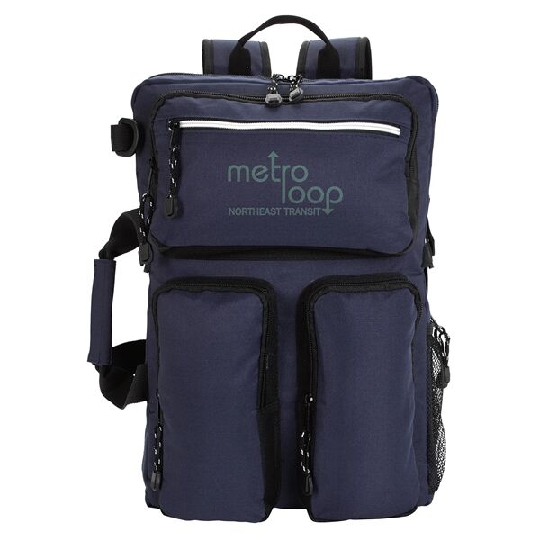 Main Product Image for Custom Printed Ripstop Recycled Briefcase Backpack