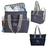 Buy Custom Printed Stripe Diaper Tote-Pack