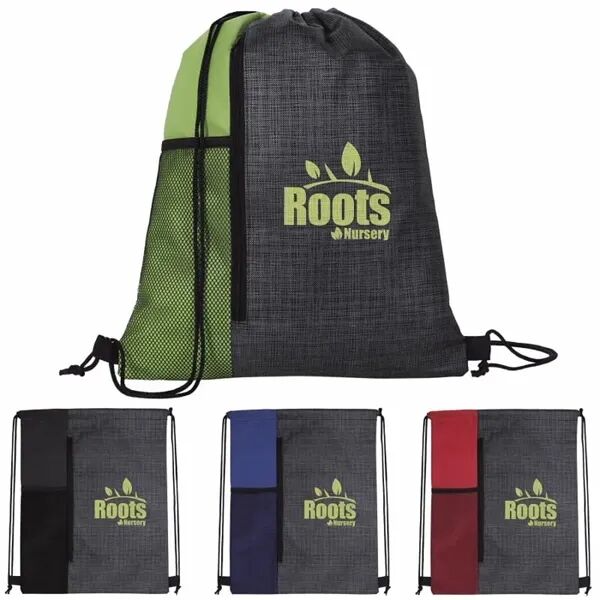 Main Product Image for Custom Printed Non-Woven Vertical Drawstring