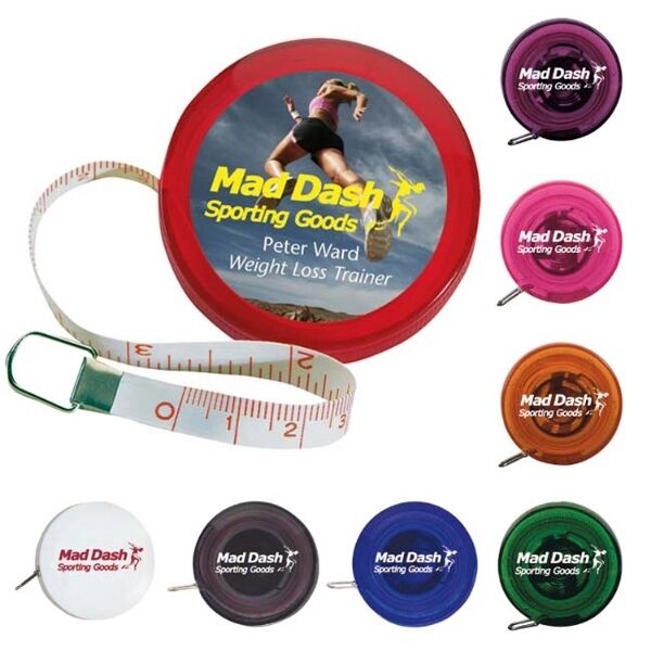 Main Product Image for Custom Printed 5' Mini Round Tape Measure