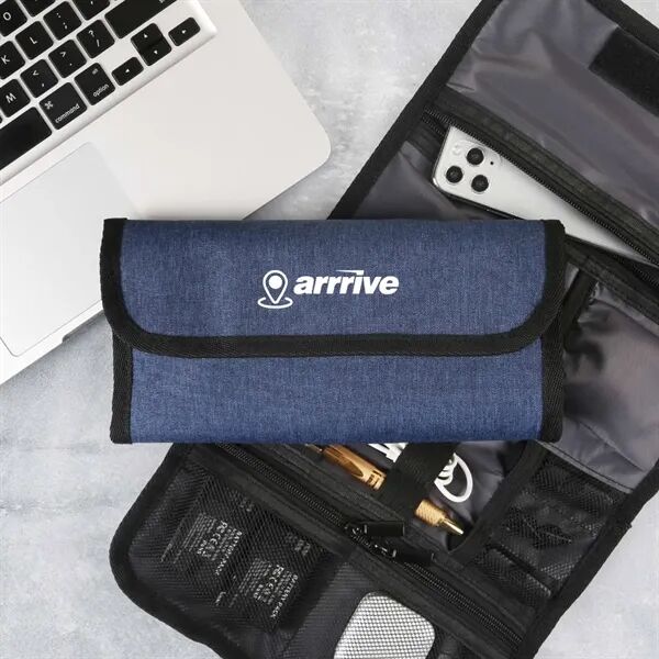 Main Product Image for Custom Printed RPET Roll-up Tech Organizer