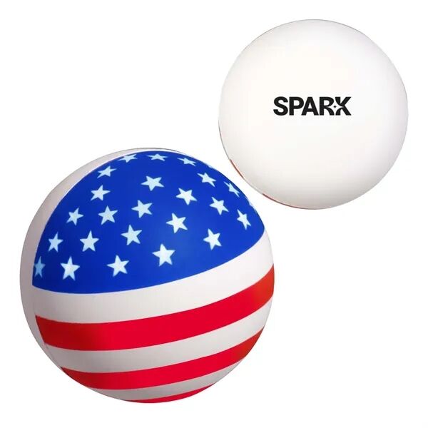 Main Product Image for Custom Printed Stars and Stripes Patriotic Round Stress Ball