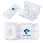 Buy Custom Printed Cache 4-Compartment Pill Box with Tablet Cutter