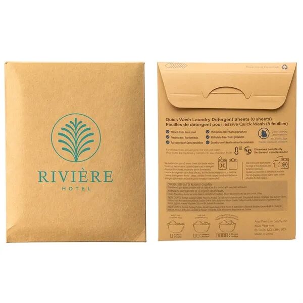 Main Product Image for Custom Printed Quick Wash Laundry Detergent Sheets