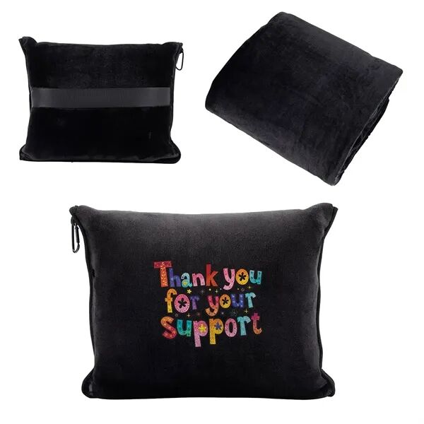 Main Product Image for Custom Printed Cuddle Travel Blanket with Attachable Hood