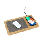 Buy Laser Engraved Auden Bamboo Wireless Charging Mouse Pad