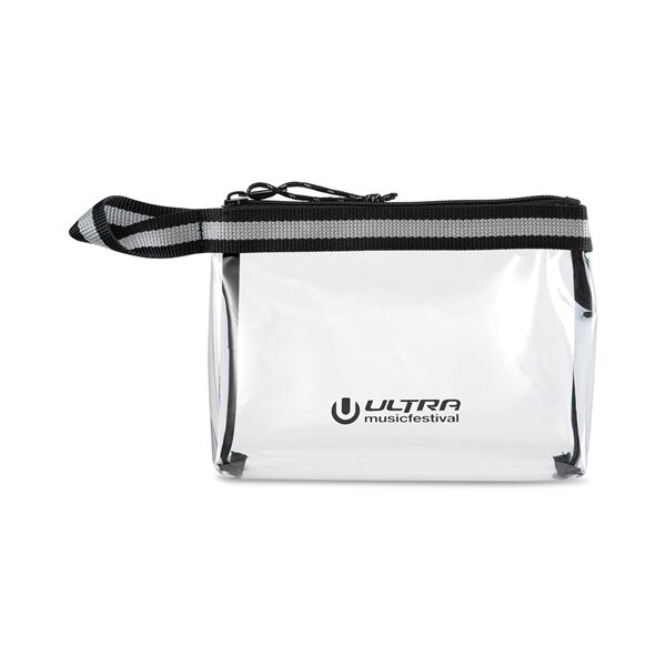 Main Product Image for Custom Printed Sigma Clear Zippered Pouch