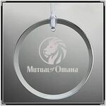 Buy Custom Engraved Circle Shaped Crystal Ornament