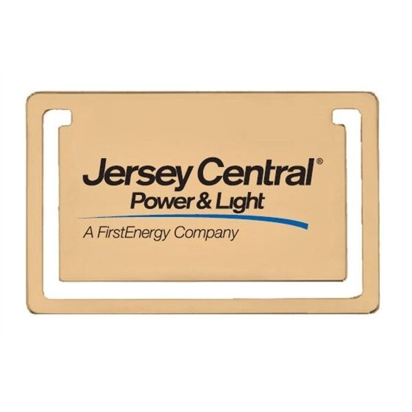 Main Product Image for Custom Printed Gold Rectangle Bookmark