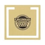 Buy Custom Printed Gold Square Bookmark