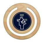 Buy Custom Printed Gold Metal Round Bookmark