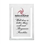 Buy Custom Printed Silver Rectangle Bookmark