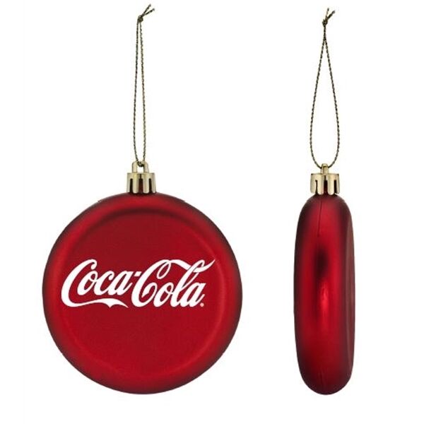 Main Product Image for Custom Printed Red Shatterproof Ornament
