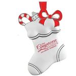 Buy Custom Printed Cast Silver Stocking Ornament