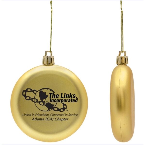 Main Product Image for Custom Printed Gold Shatterproof Ornament
