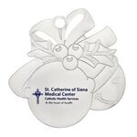 Buy Custom Printed Silver Jingle Bell Shaped Ornament