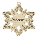 Buy Custom Printed Snowflake Shape Gold Ornament