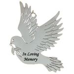 Buy Custom Printed Silver Dove Ornament