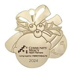 Buy Custom Printed Gold Jingle Bell Shaped Ornament