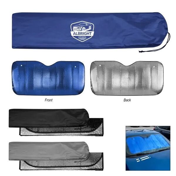 Main Product Image for Custom Printed Accordion Auto Sun Shade