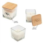 Buy Custom Printed Mini Candle With Bamboo Lid