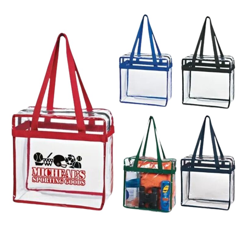 Main Product Image for Custom Printed Clear EVA Tote Bag With Zipper